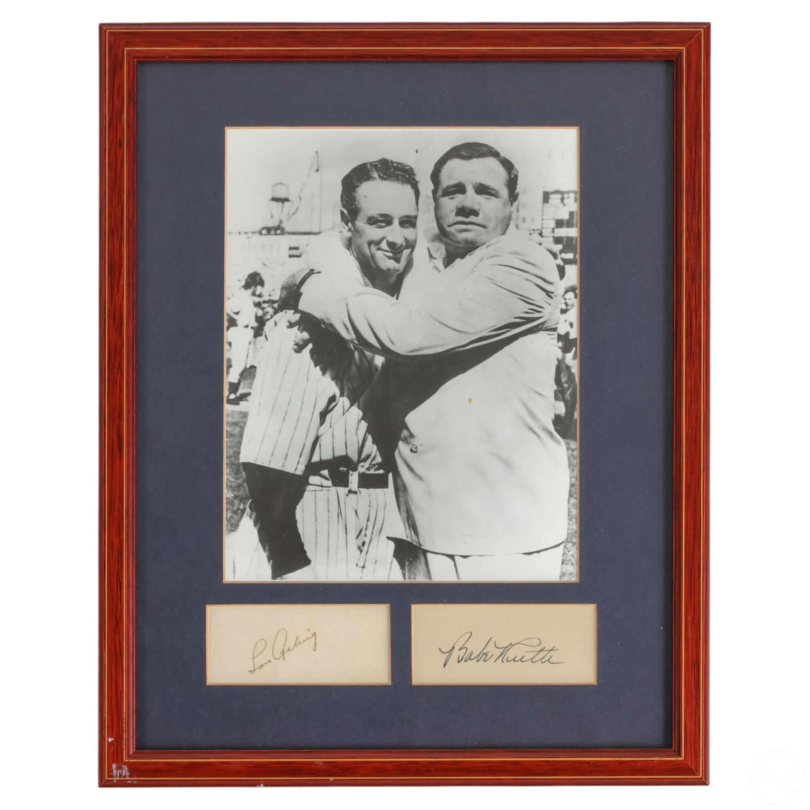 BABE RUTH & LOU GEHRIG SIGNED