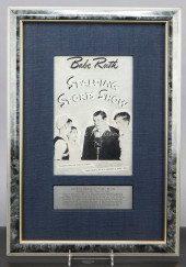 BABE RUTH SIGNED SPALDING SPOR