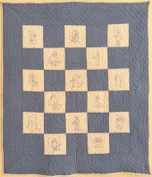 BABY BLUE AND WHITE EMBROIDERE