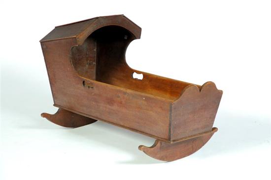 BABY CRADLE WITH BONNET. 