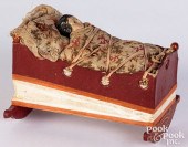 BABY IN CRADLE PIP SQUEAK TOYB