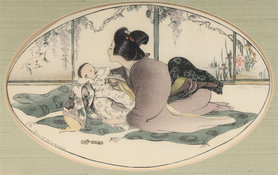 "Baby Talk" circa 1908, colored