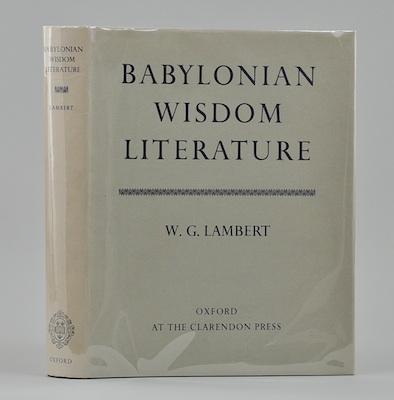 Babylonian Wisdom Literature, by W.