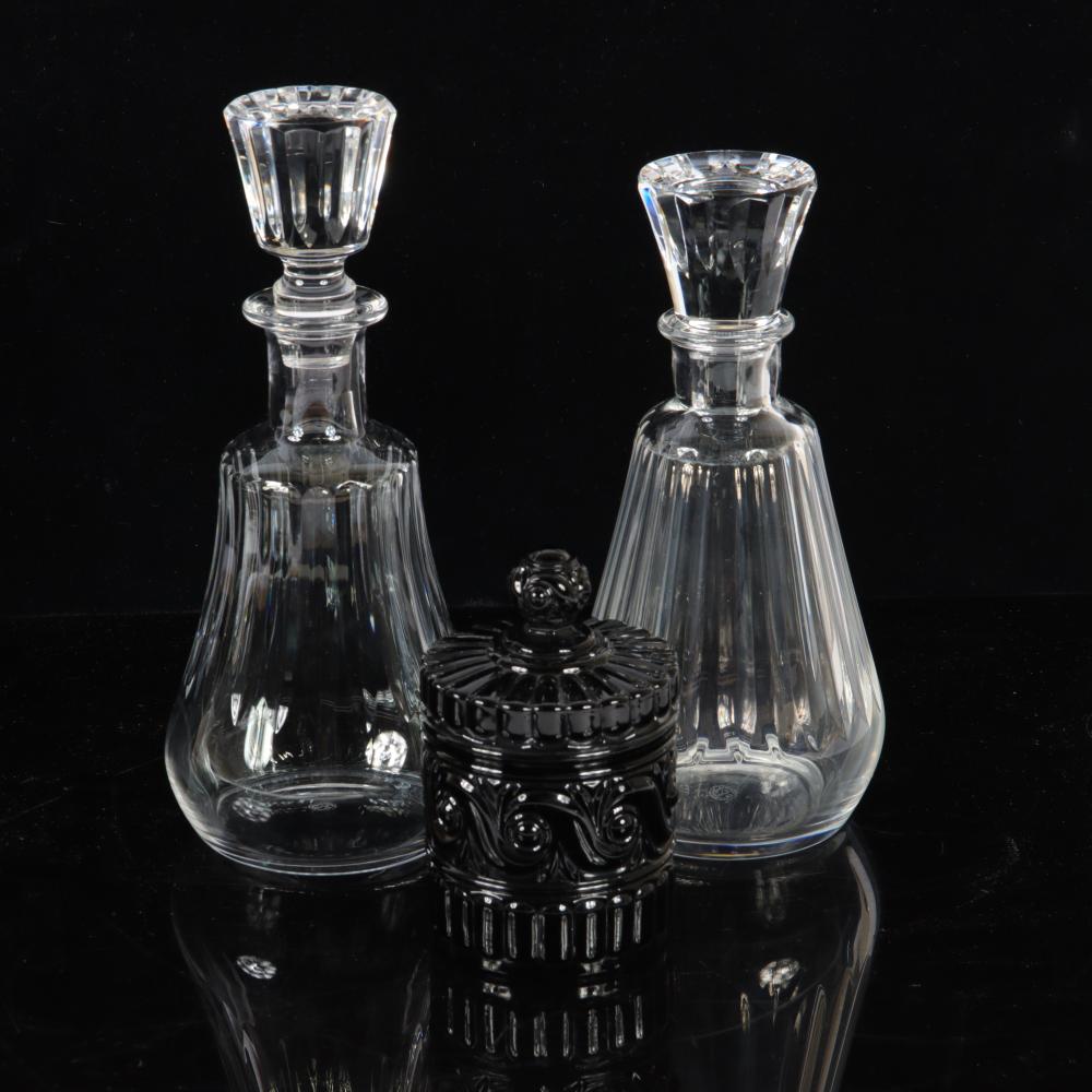 BACCARAT 3PC CRYSTAL: TWO