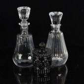 BACCARAT 3PC CRYSTAL: TWO DECA
