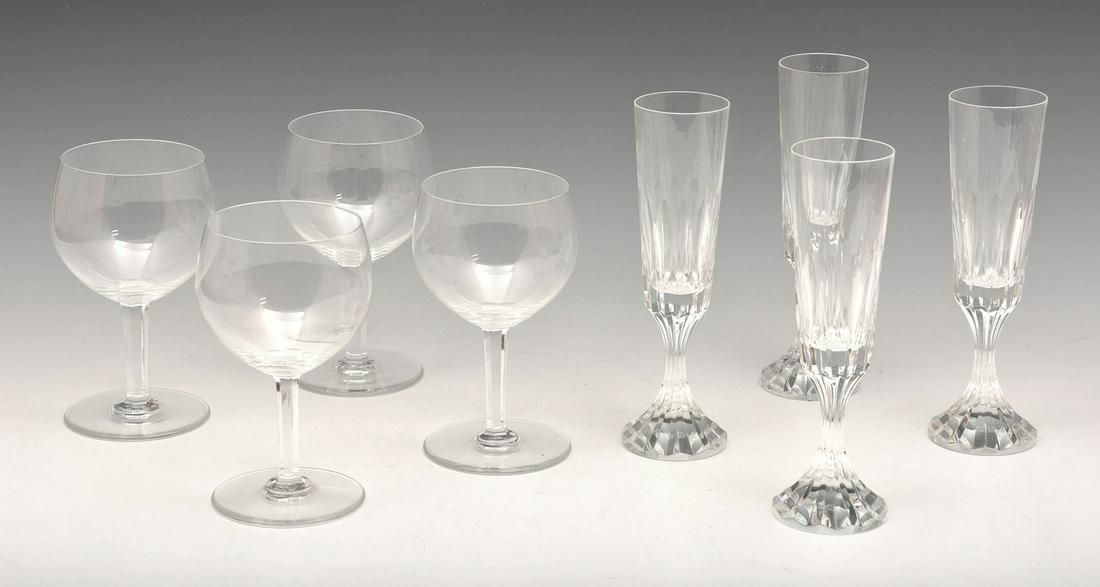 BACCARAT: 4 CHAMPAGNE, 8 3/8"; 4