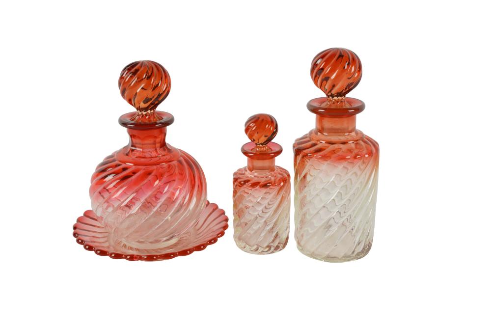 BACCARAT AMBERINA FOUR-PIECE