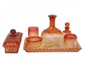 BACCARAT AMBERINA GLASS VANITY