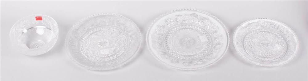 BACCARAT 'ARABESQUE' BOWL AND THREE