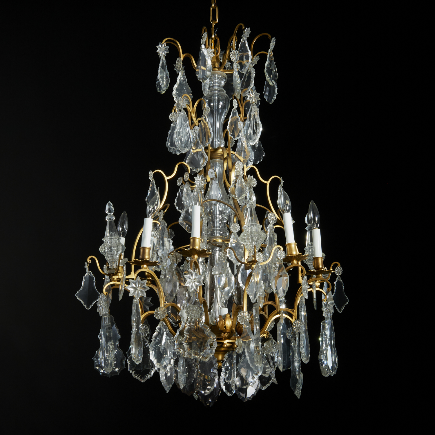BACCARAT (ATTRIB) GILT BRONZE,