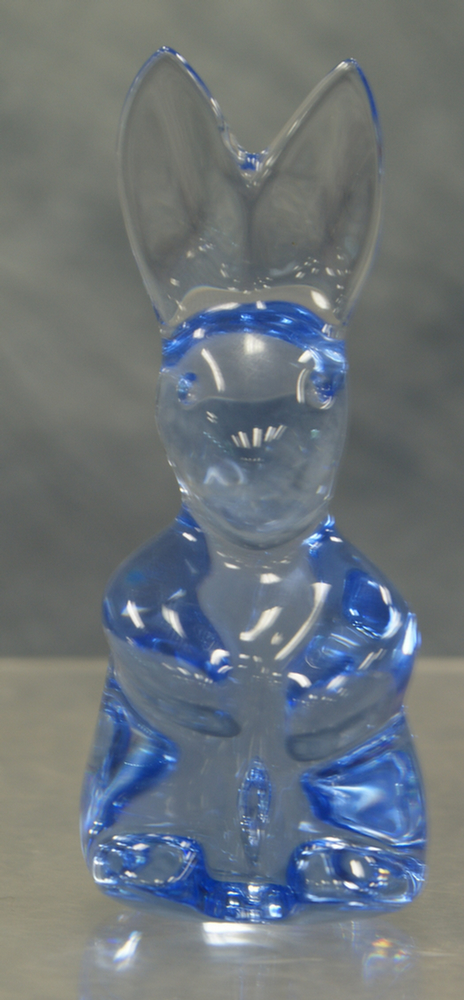 Baccarat Blue rabbit (small) 
