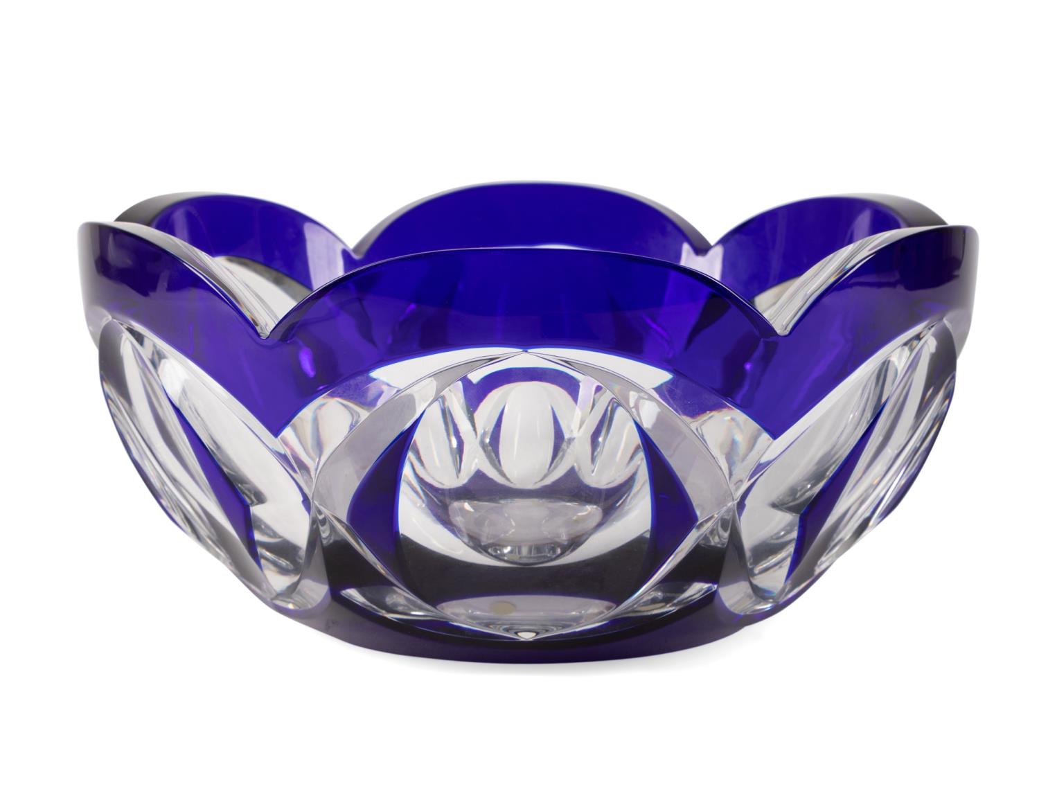 BACCARAT CASED COBALT CUT TO