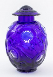 BACCARAT CLEAR & COBALT BLUE G