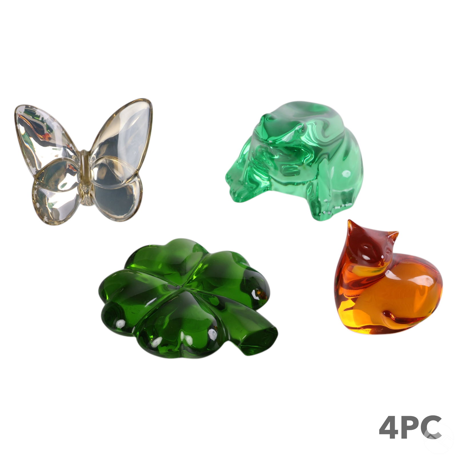 BACCARAT COLOR GLASS FIGURAL
