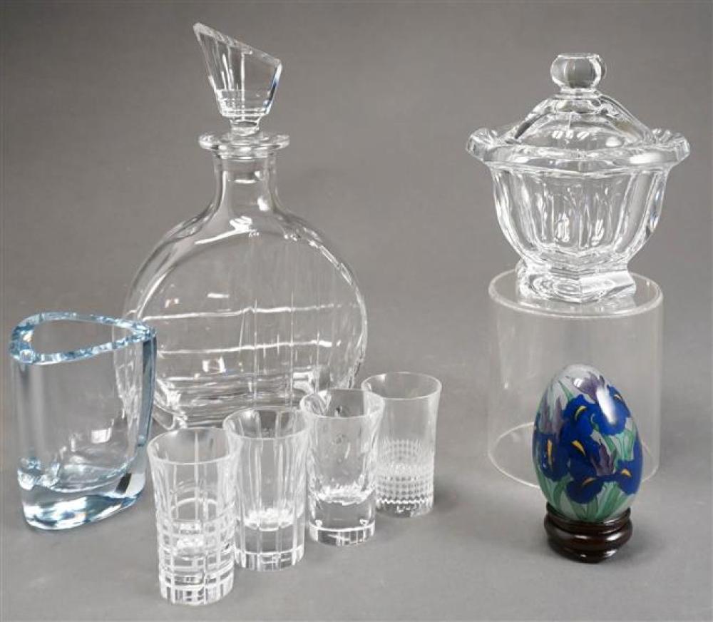 BACCARAT COVERED JAR, FOUR