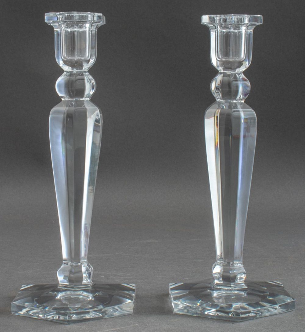 BACCARAT CRYSTAL CANDLESTICKS,