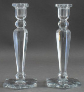 BACCARAT CRYSTAL CANDLESTICKS,