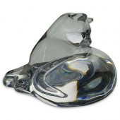 BACCARAT CRYSTAL CAT FIGURINED