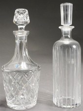 BACCARAT CRYSTAL DECANTER AND