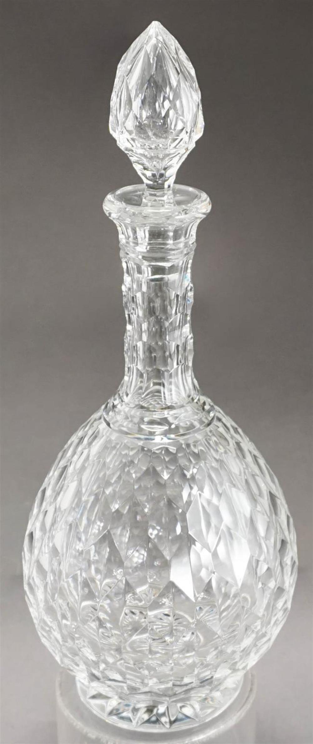 BACCARAT CRYSTAL DECANTER, H: 13