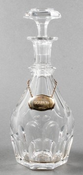 BACCARAT CRYSTAL DECANTER W SI