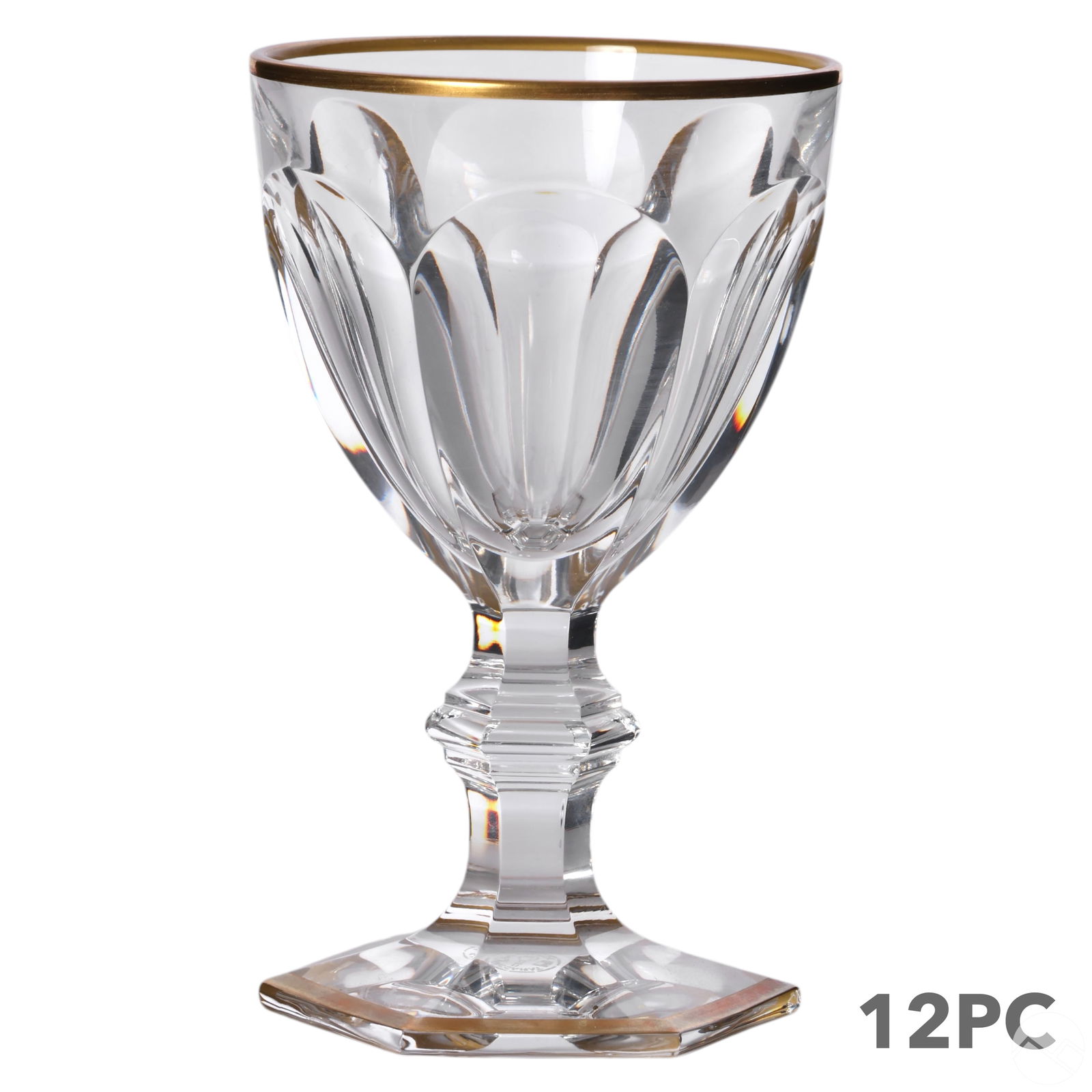 BACCARAT CRYSTAL EMS GOLD TRIM WINE