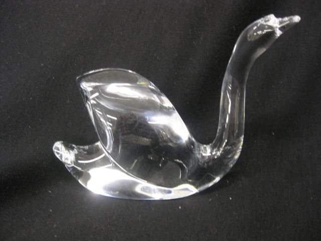 Baccarat Crystal Figurine of a Swan