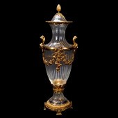 BACCARAT CRYSTAL GILT BRONZE M