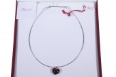 BACCARAT CRYSTAL HEART NECKLAC