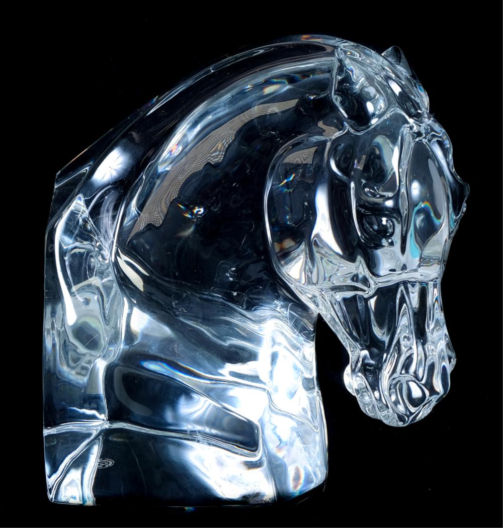 BACCARAT CRYSTAL HORSE HEAD