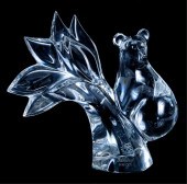 BACCARAT CRYSTAL KOALA IN PALM