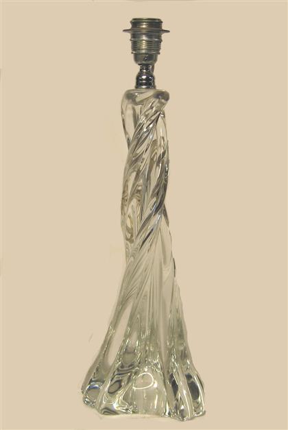 Baccarat crystal lamp base    mid