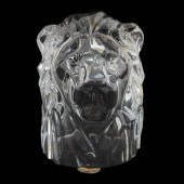 BACCARAT CRYSTAL LION HEAD WIT