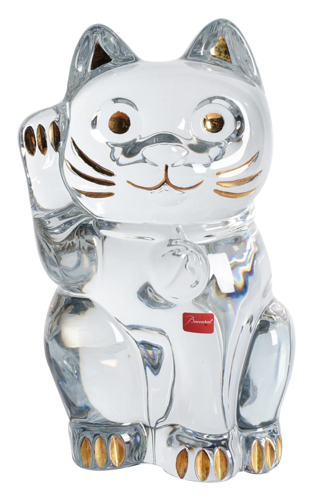 BACCARAT CRYSTAL LUCKY CAT