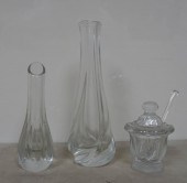 BACCARAT CRYSTAL MUSTARD JAR A