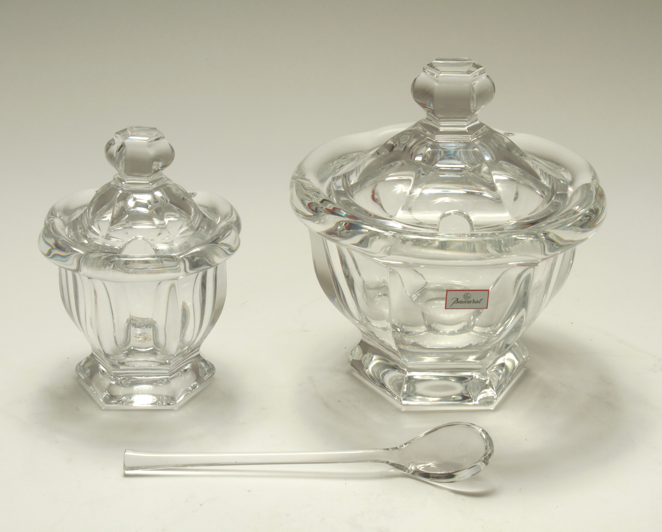 BACCARAT CRYSTAL MUSTARD OR