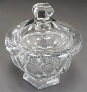 BACCARAT CRYSTAL MUSTARD POT,