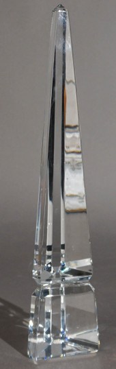 BACCARAT CRYSTAL OBELISK, H: 1