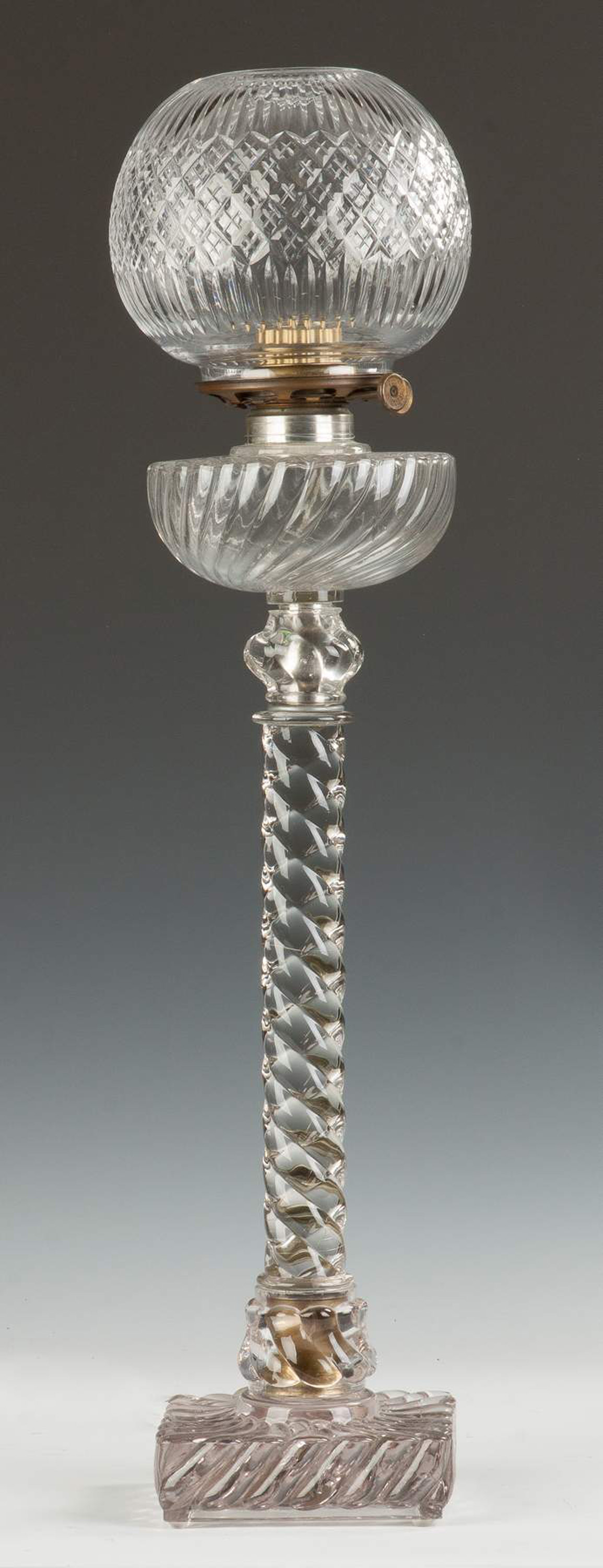 BACCARAT CRYSTAL OIL LAMP WITH A