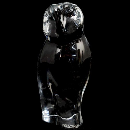 BACCARAT CRYSTAL OWLDESCRIPTION: