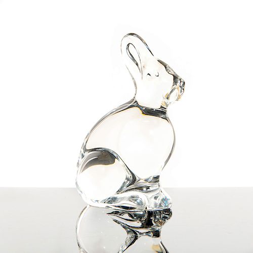 BACCARAT CRYSTAL RABBIT FIGURINE OR