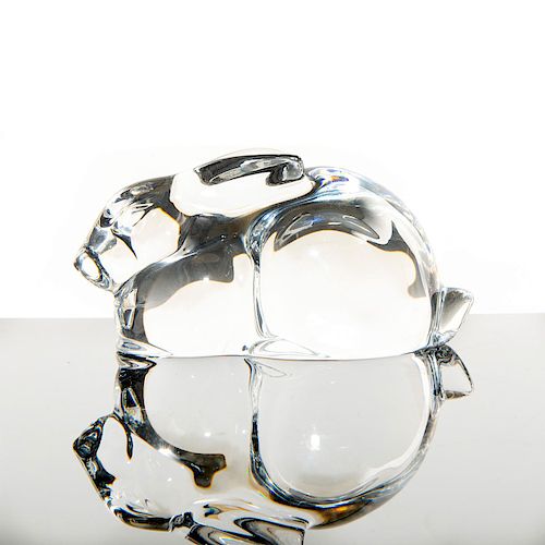 BACCARAT CRYSTAL RABBIT FIGURINE OR