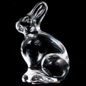 BACCARAT CRYSTAL RABBIT PAPERW