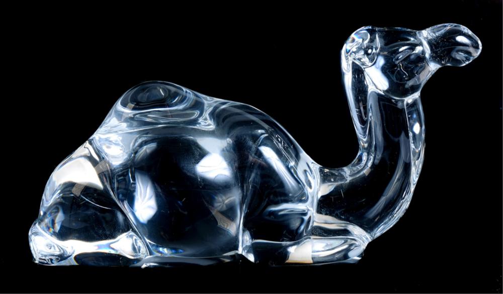 BACCARAT CRYSTAL RECUMBENT CAMEL