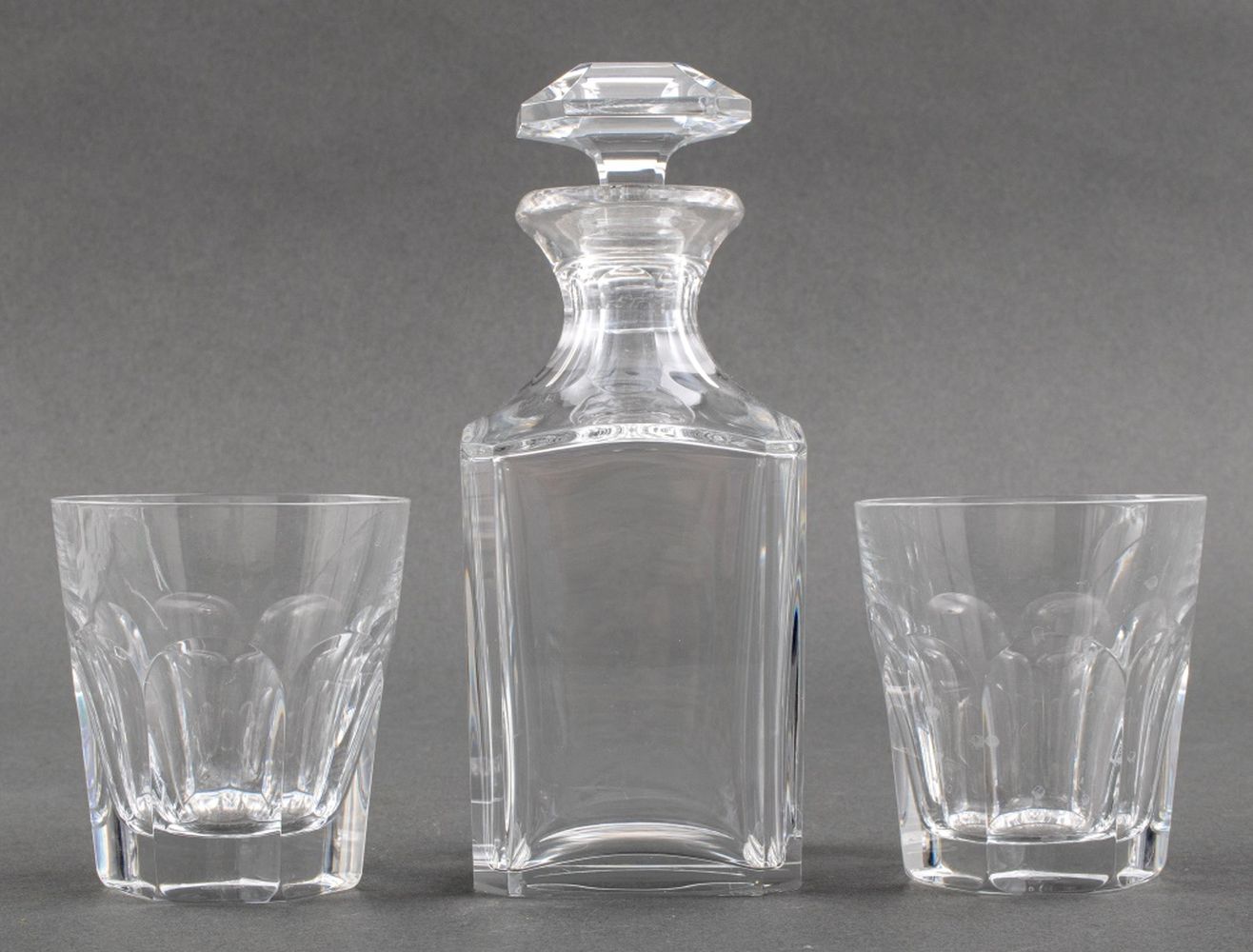 BACCARAT CRYSTAL ROCKS GLASSES &