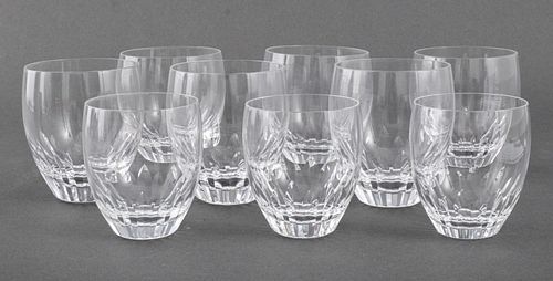 BACCARAT CRYSTAL ROCKS GLASSES,