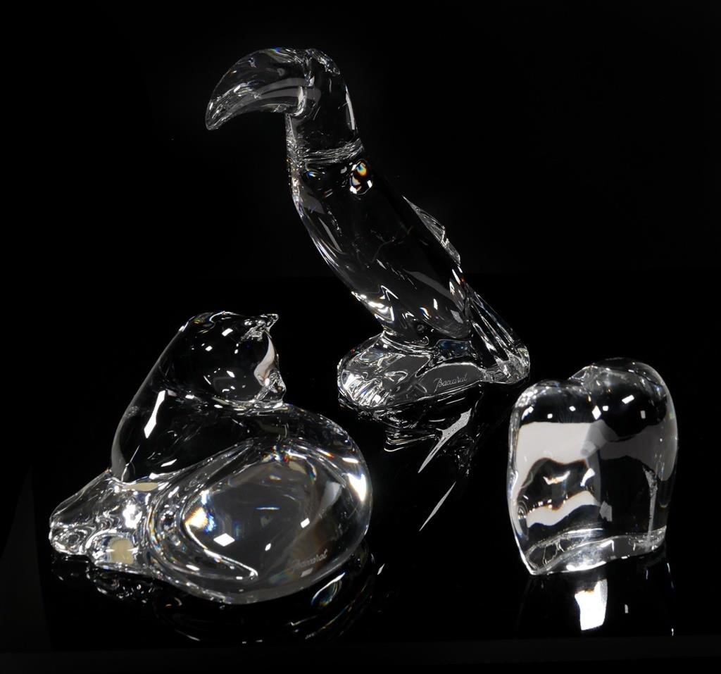 BACCARAT CRYSTAL TOUCAN, CAT &