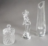 BACCARAT CRYSTAL VASE, FIGURE