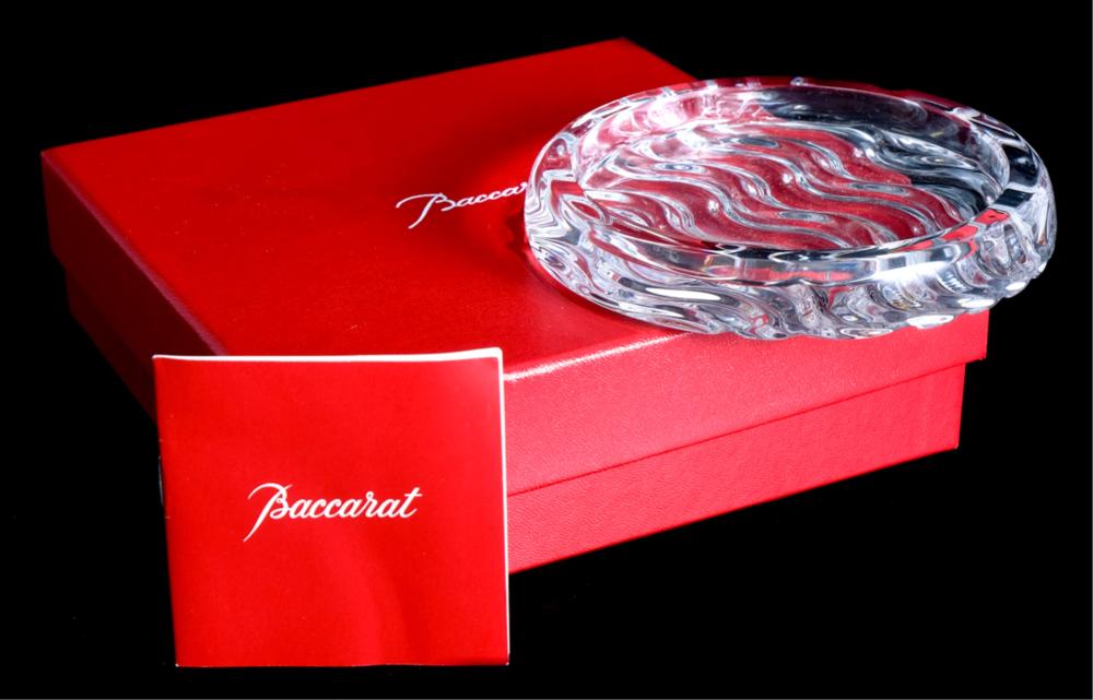 BACCARAT CRYSTAL WAVE WINE BOTTLE