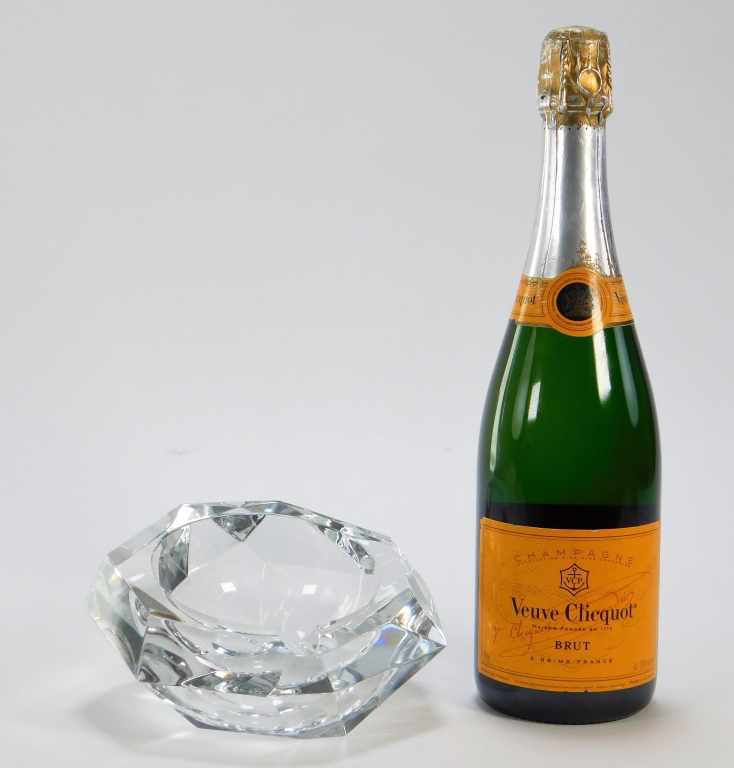 BACCARAT CUT CRYSTAL ASHTRAY